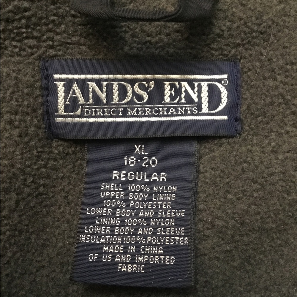 Lands' End Charcoal Fleece Outerwear - Picture 3 of 16